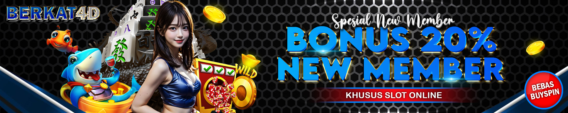 Berkat4D Bonus New Member 20%